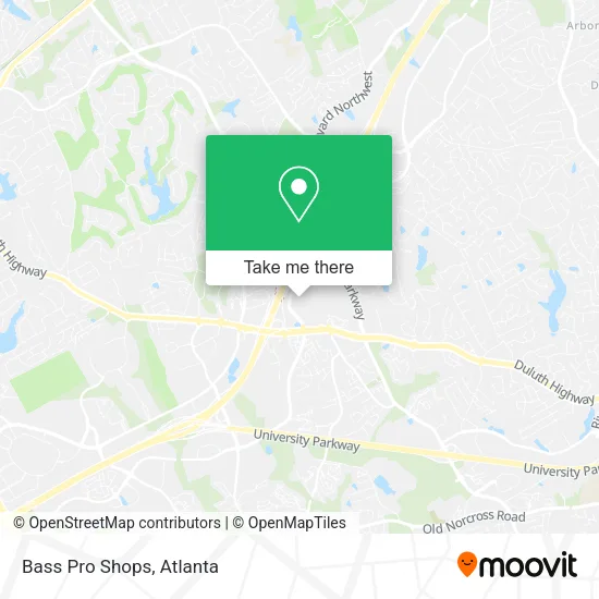 Mapa de Bass Pro Shops