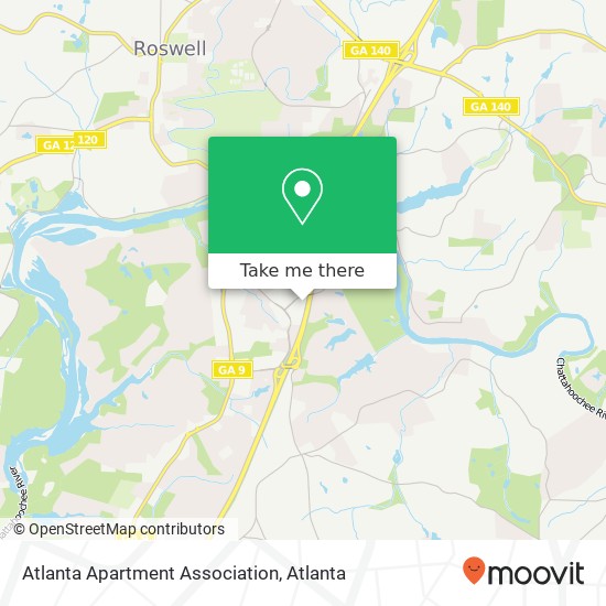 Atlanta Apartment Association map