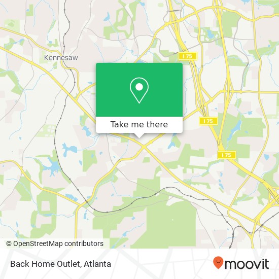 Back Home Outlet map