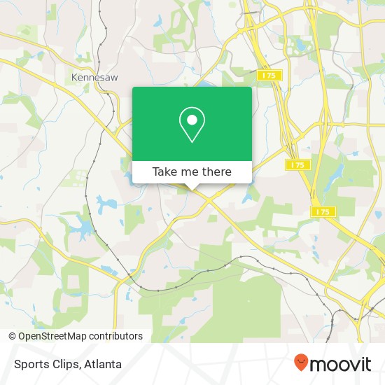 Sports Clips map