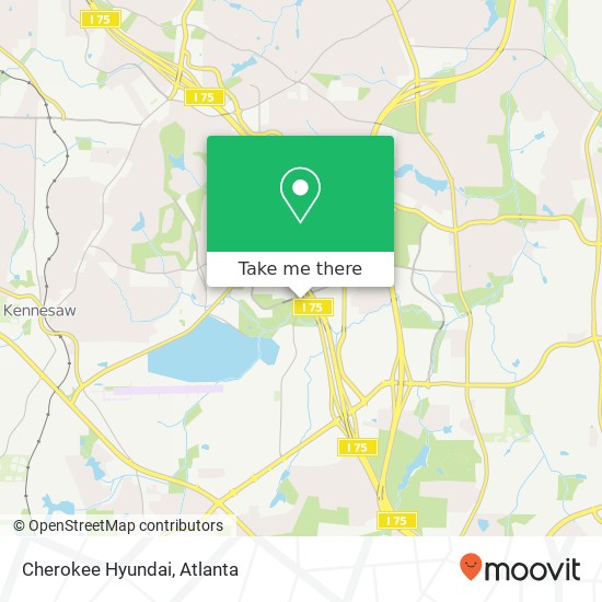 Cherokee Hyundai map