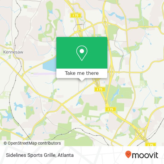 Mapa de Sidelines Sports Grille