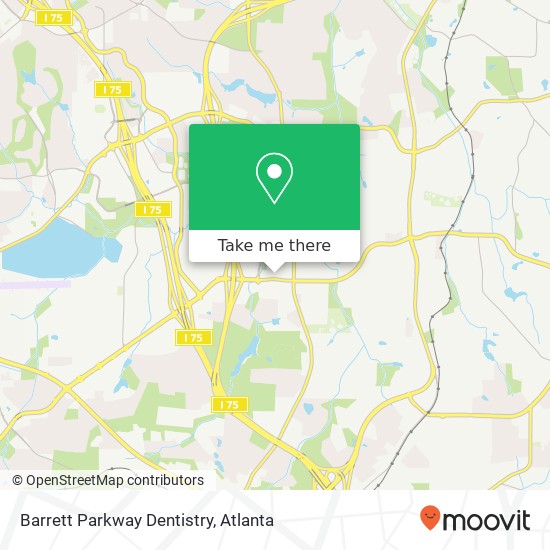 Mapa de Barrett Parkway Dentistry