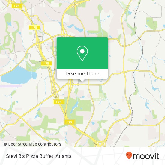 Stevi B's Pizza Buffet map