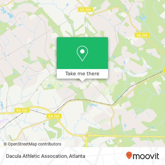 Dacula Athletic Assocation map