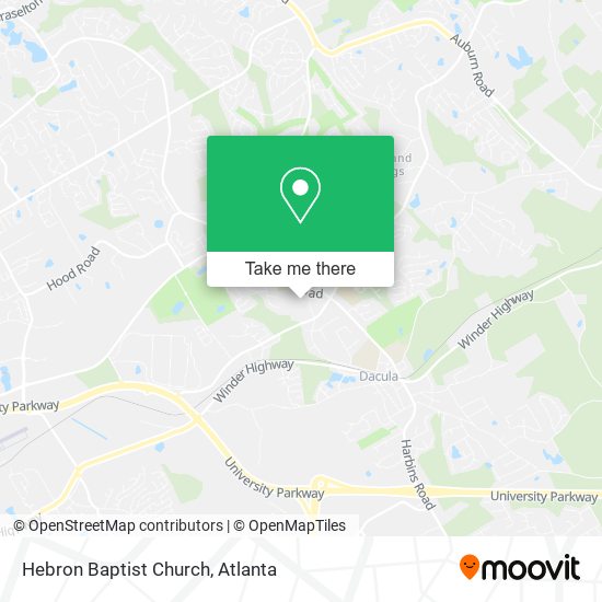 Hebron Baptist Church map