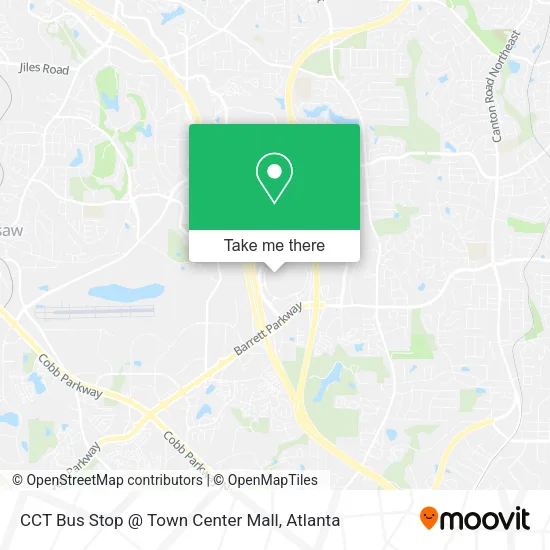 Mapa de CCT Bus Stop @ Town Center Mall