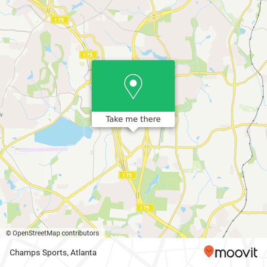 Champs Sports map