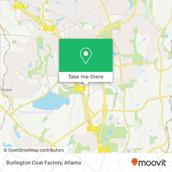 Mapa de Burlington Coat Factory