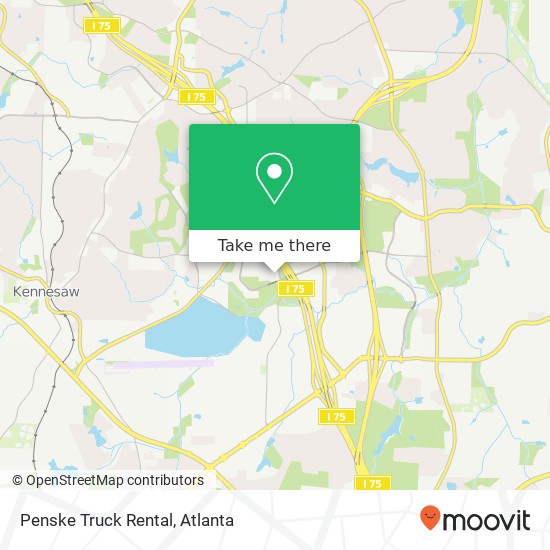 Penske Truck Rental map