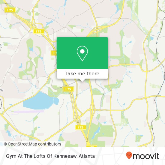 Gym At The Lofts Of Kennesaw map