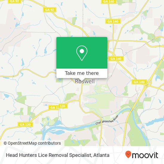 Head Hunters Lice Removal Specialist map