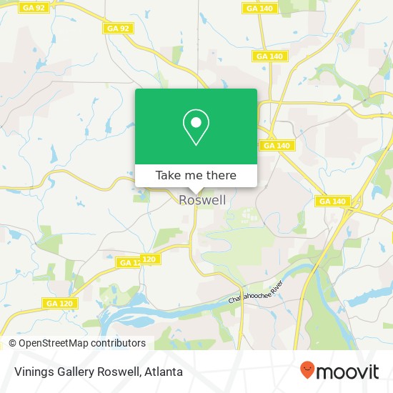 Mapa de Vinings Gallery Roswell