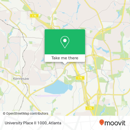 Mapa de University Place II 1000