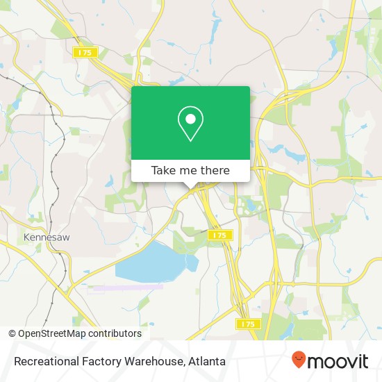 Mapa de Recreational Factory Warehouse