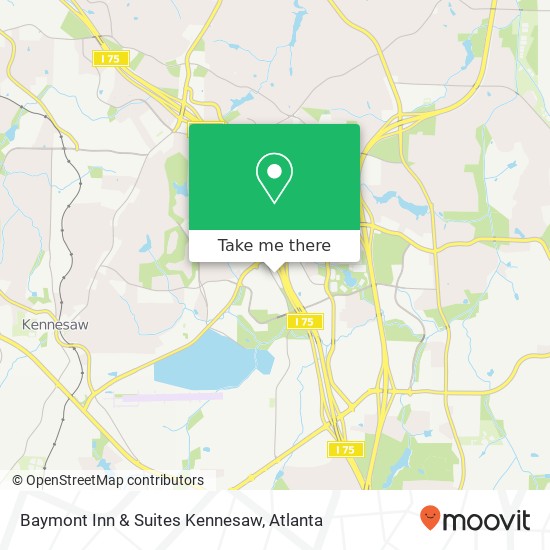Baymont Inn & Suites Kennesaw map