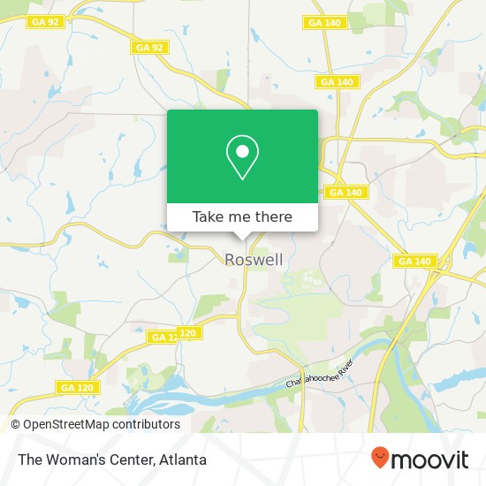 The Woman's Center map