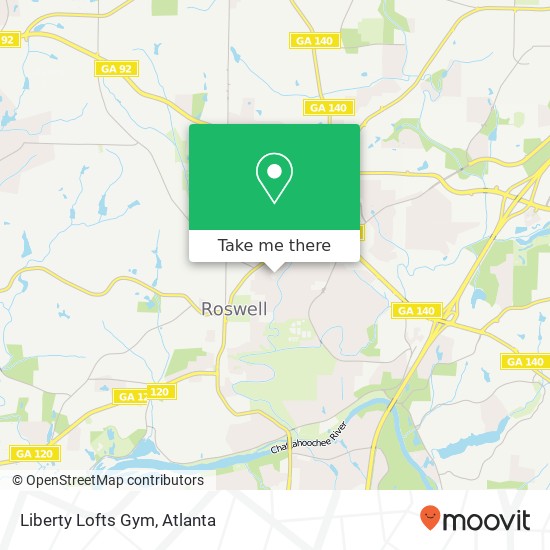 Mapa de Liberty Lofts Gym