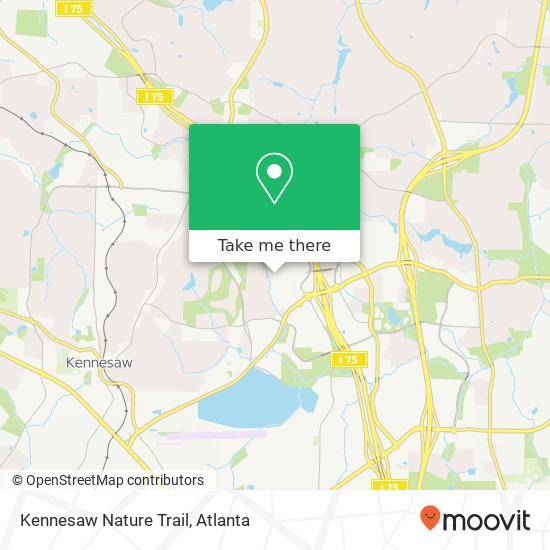Kennesaw Nature Trail map