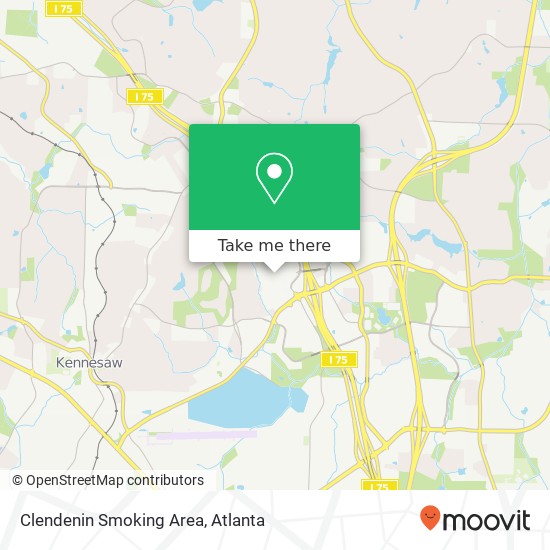 Clendenin Smoking Area map