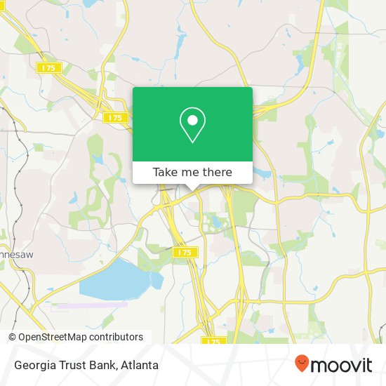 Georgia Trust Bank map