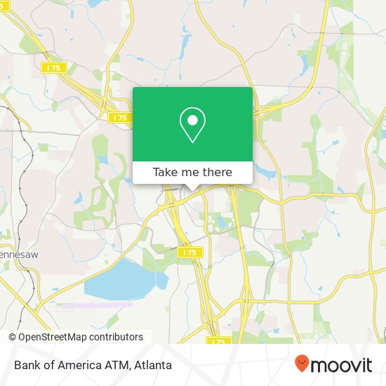 Bank of America ATM map