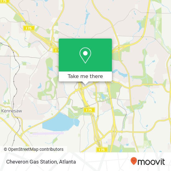 Cheveron Gas Station map