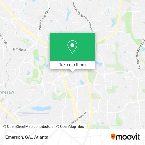 Emerson, GA. map