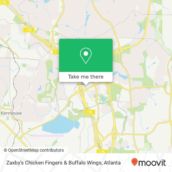 Zaxby's Chicken Fingers & Buffalo Wings map