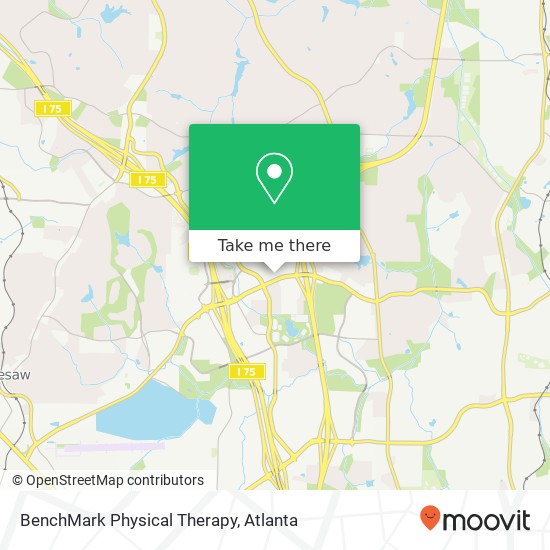 BenchMark Physical Therapy map