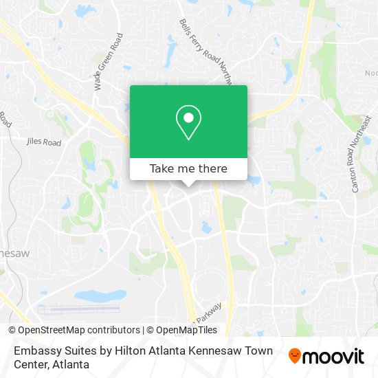 Mapa de Embassy Suites by Hilton Atlanta Kennesaw Town Center