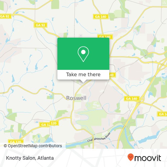 Mapa de Knotty Salon