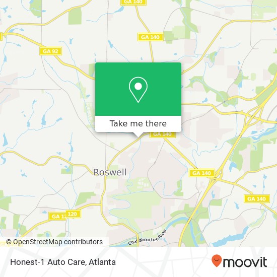 Mapa de Honest-1 Auto Care