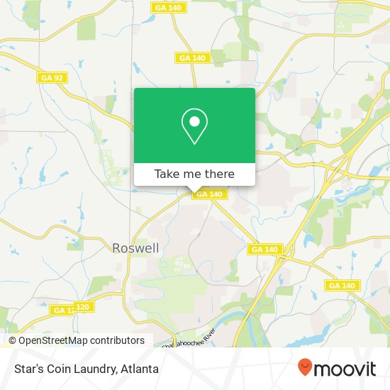 Mapa de Star's Coin Laundry