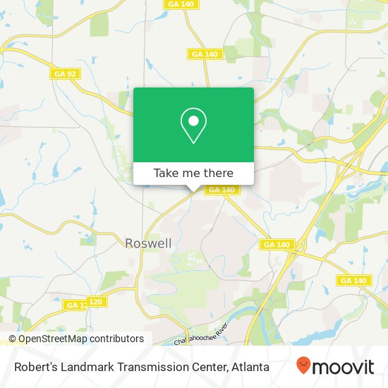 Robert's Landmark Transmission Center map