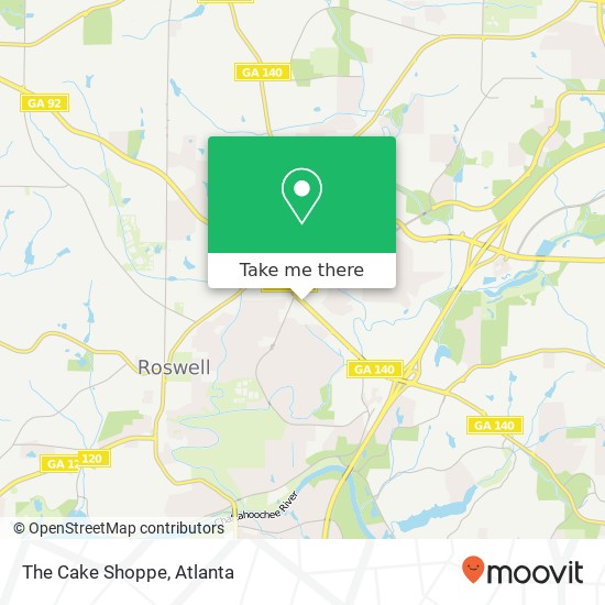 The Cake Shoppe map