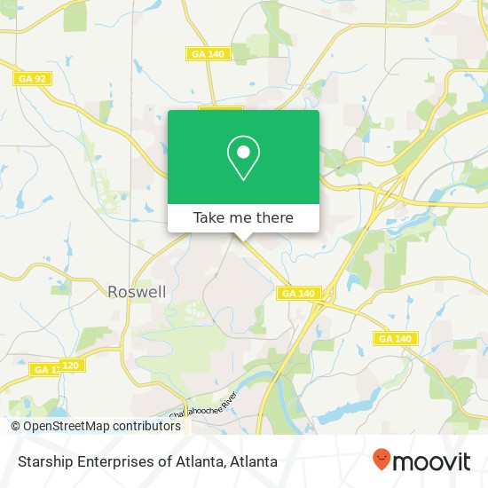 Starship Enterprises of Atlanta map