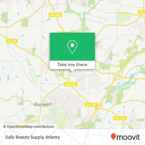 Mapa de Sally Beauty Supply