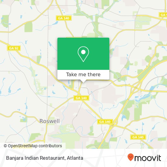 Mapa de Banjara Indian Restaurant