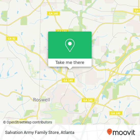 Mapa de Salvation Army Family Store