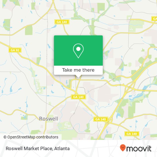 Roswell Market Place map