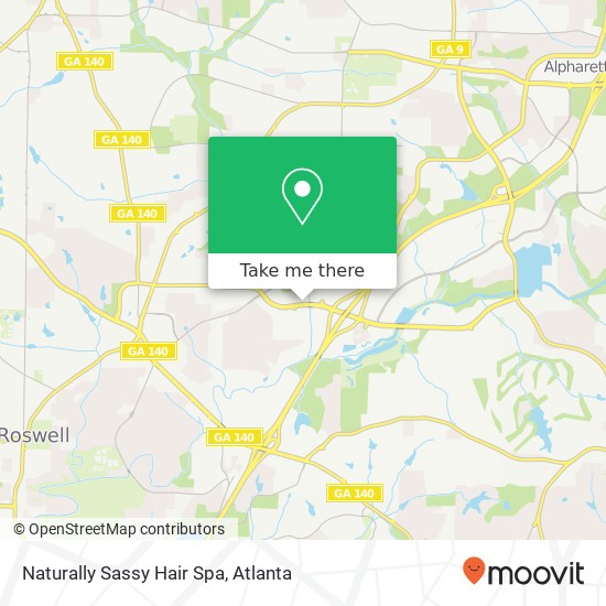 Mapa de Naturally Sassy Hair Spa