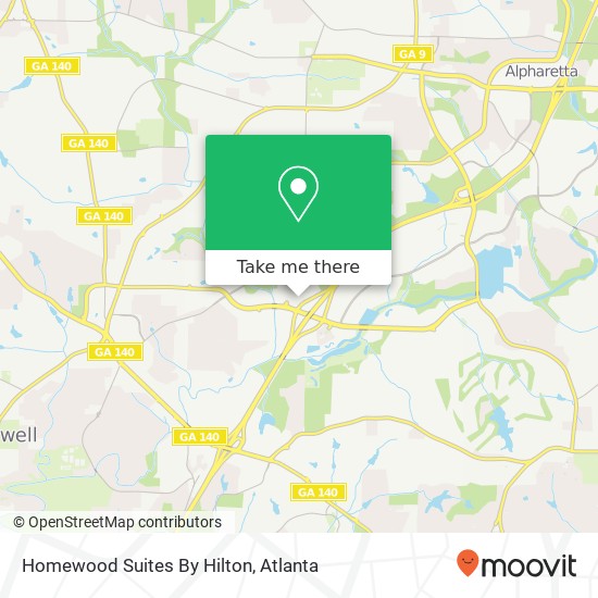 Mapa de Homewood Suites By Hilton