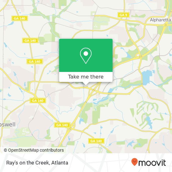 Ray's on the Creek map