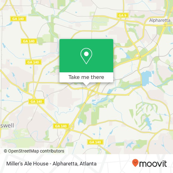 Miller's Ale House - Alpharetta map
