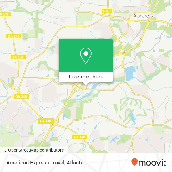 Mapa de American Express Travel