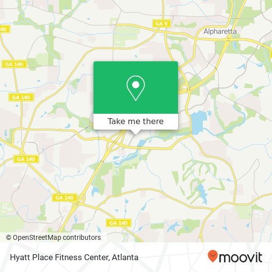 Hyatt Place Fitness Center map
