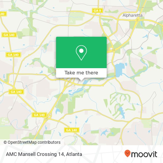 AMC Mansell Crossing 14 map