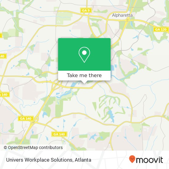 Mapa de Univers Workplace Solutions