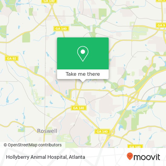 Mapa de Hollyberry Animal Hospital